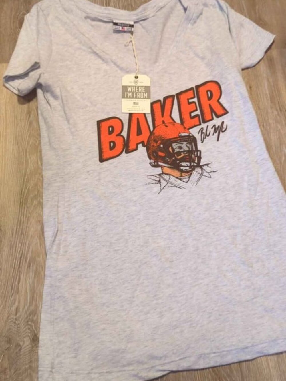 New Where I'm From Baker Mayfield Football T-shirt Medium women's new